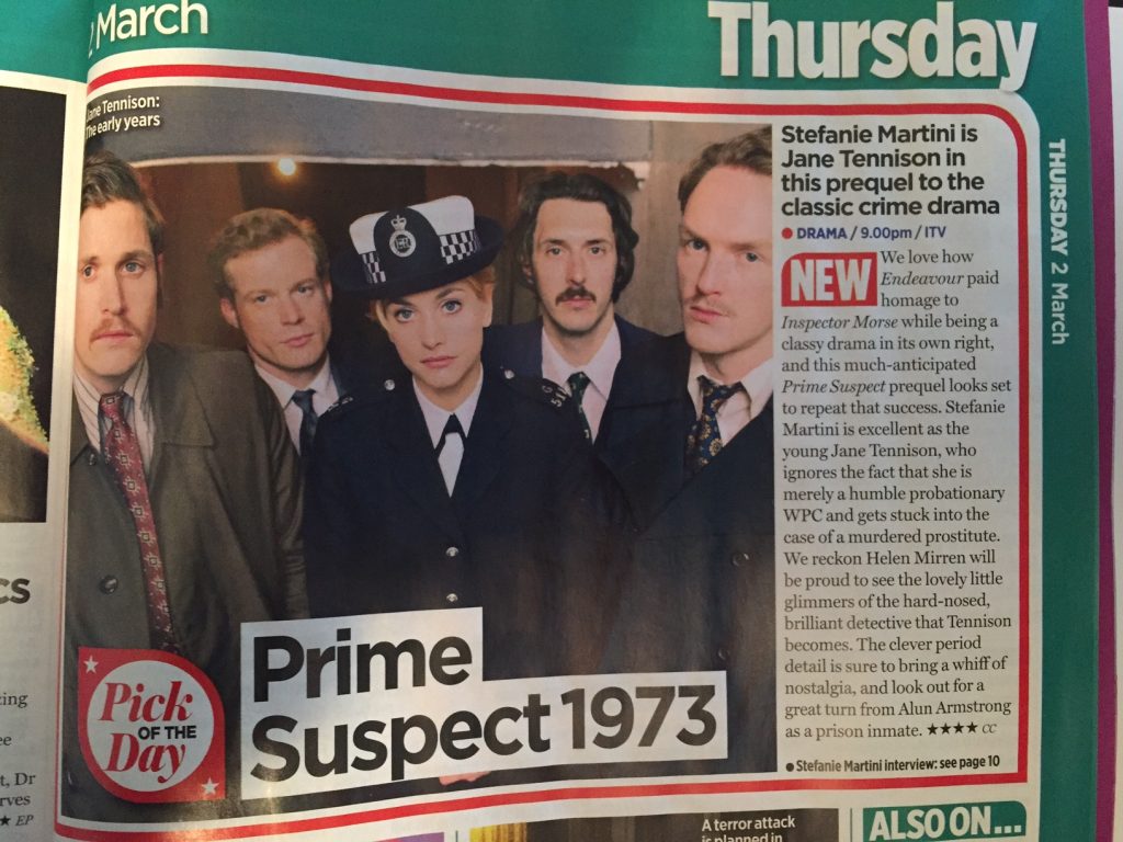 Prime Suspect 1973 TV Times Review Glen Laker Scriptwriter